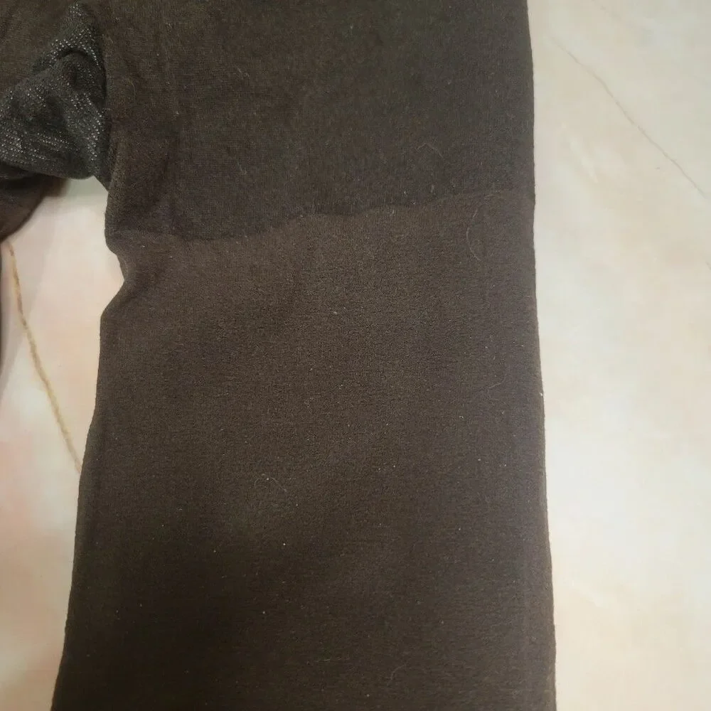 Dark chocolate brown tights preworn small size